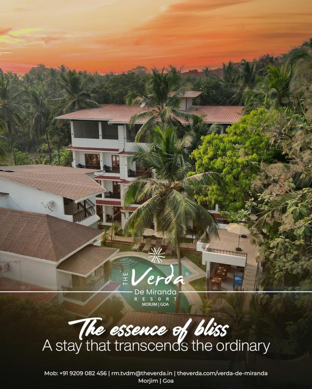 The Verda De Miranda Resort Morjim North Goa 외부 사진